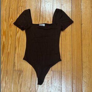 Aritzia Brown Babaton bodysuit